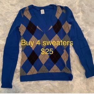 BUY 4 Sweaters for $25,Express-Gap-JCrew